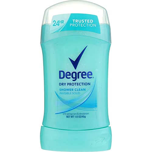 Degree Shower Clean Dry Protection Antiperspirant Deodorant Stick, 1.6 oz , blue