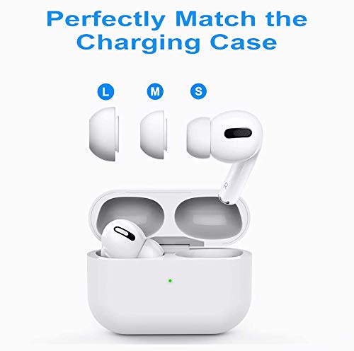 [3 Pairs] Replacement Ear Tips for Airpods Pro and Airpods Pro 2nd Generation, Silicone Earbuds with Noise Reduction Hole, with Portable Storage Box and Fit in The Charging Case (S/M/L)