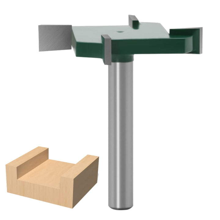 CNC Spoilboard Surfacing Router Bit, 1/4 Inch Shank Slab Flattening Planing Bits 40mm Cutting Diameter Carbide Planer Bit, 1/4 Inch Cutting Height Woodworking Router Tool