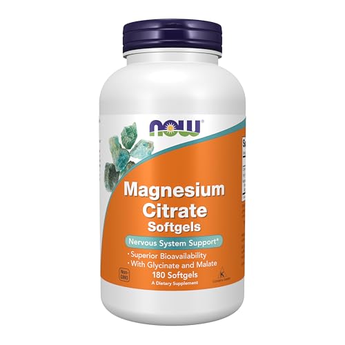 NOW Supplements, Magnesium Citrate, With Glycinate &
