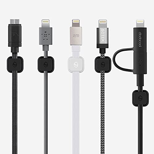 Magnetic Cable Clips, Multipurpose Cable Management for Car and Office Supplies, Self Adhesive Cable Organizer Clip. Magnetic Cable Holder (Magnetic Cable Holder [3 Pack], Black)