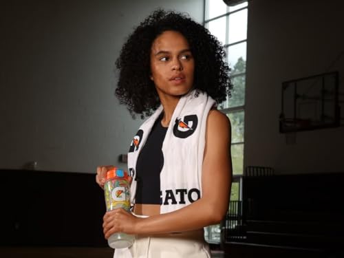 Gatorade G Towel, 22 x 42, Cotton, White/Black/Orange