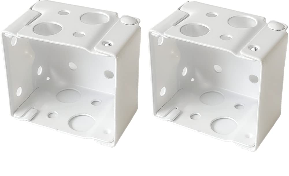 Box Mounting Bracket 1set for 1-1/2 Blinds White Color Window Blinds Headrail Bracket