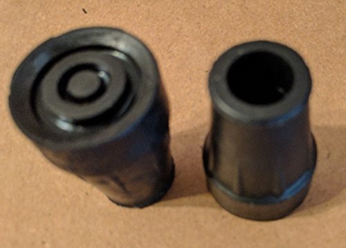 Harvy 1/2 Heavy Duty Black Rubber Replacement Cane Tip.