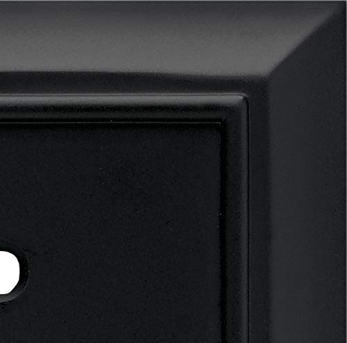 Brainerd 64219 Architectural Single Toggle Switch Wall Plate/Switch Plate/Cover, Flat Black