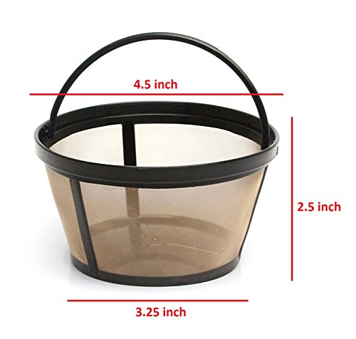 GOLDTONE Reusable 8-12 Cup Basket Coffee Filter fits Mr. Coffee Makers and Brewers, Replaces your Paper Coffee Filters, BPA Free