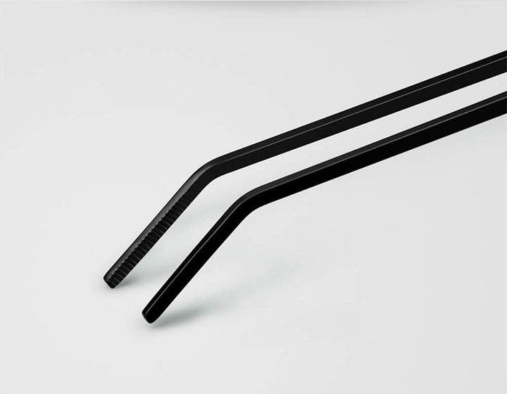 EvaGO 15 inch Black Curved Aquarium Tweezers Stainless 