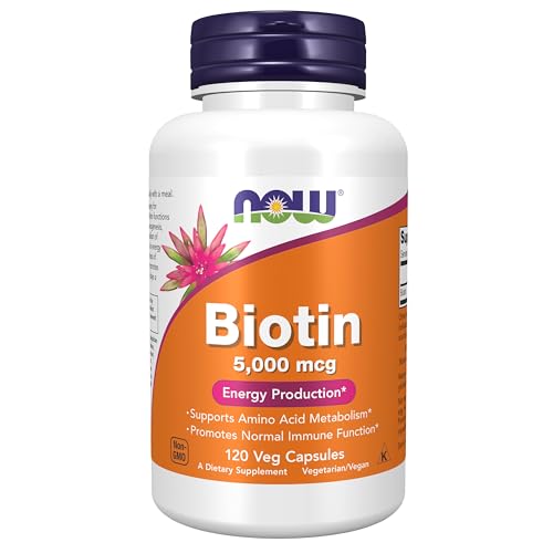 NOW Foods Supplements, Biotin 5,000 mcg, Amino Acid Met