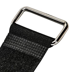 Tie Down Straps for Jeep Wrangler 21 x 1.5 Hook &amp; Steel Loop Fasteners Rear Window Secure Soft Top When Down or Sunrider Adjustable Cinch Straps for Auto, Home, Outdoors(A Pair) Black