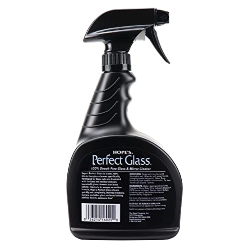 HOPE'S Perfect Glass Cleaner Spray, Streak-Free, Am