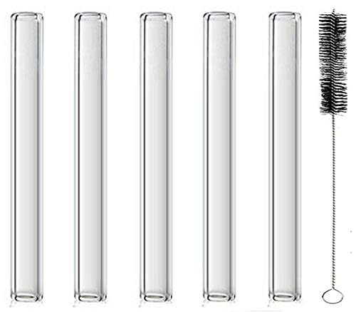 Pack of 5 : Clear 4.0(100mm) Glass Blowing Tubes