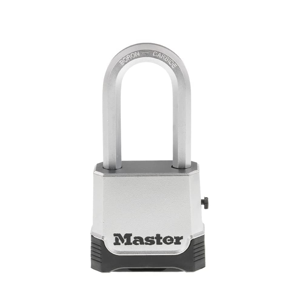 M176XDLH Heavy Duty Outdoor Set Your Own Combination Lock, 1 Pack, Silver