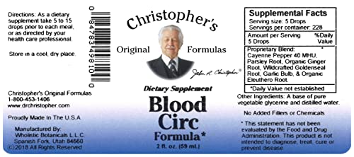 Blood Circulation Extract Dr. Christopher 2 fl oz Liquid