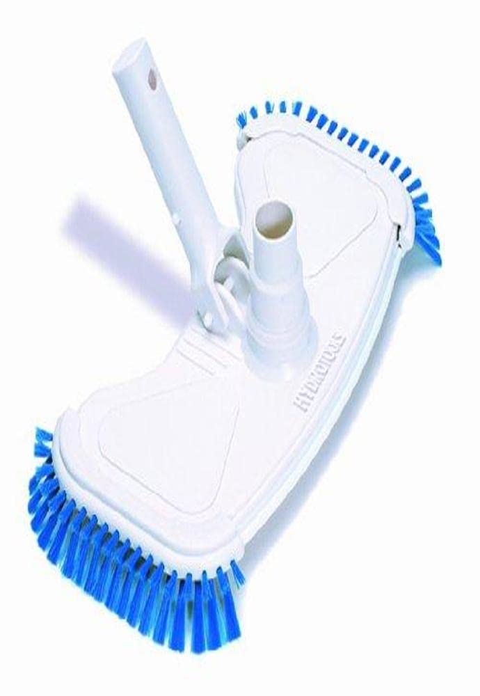 SWIMLINE HYDROTOOLS Manual Pool Vacuum Head Attachment For Inground & Above Ground Pools |Weighted Swimming Pool Vac Head Butterfly Shape W/ Bristles| Swivel Hose 1-1/4 or 1-1/2’’|Clean Debris 8133