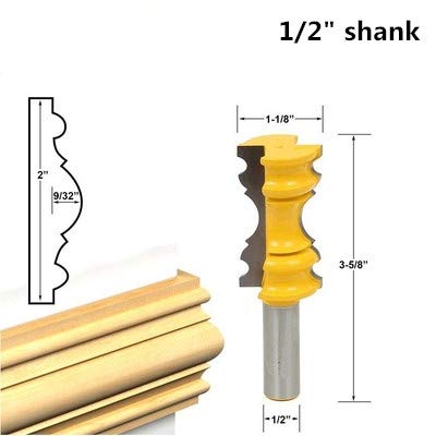 1/2 Shank Chair Rail Molding Router Bit Crown Shape Router bit
