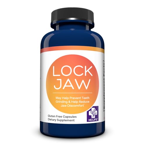 MD.Life Lock Jaw Assistance - for Ongoing TMJ - Help Provide Lock Jaw Assistance TMJ Double Strength Formula - 60 Vegan Capsules Designed for Lock jaw