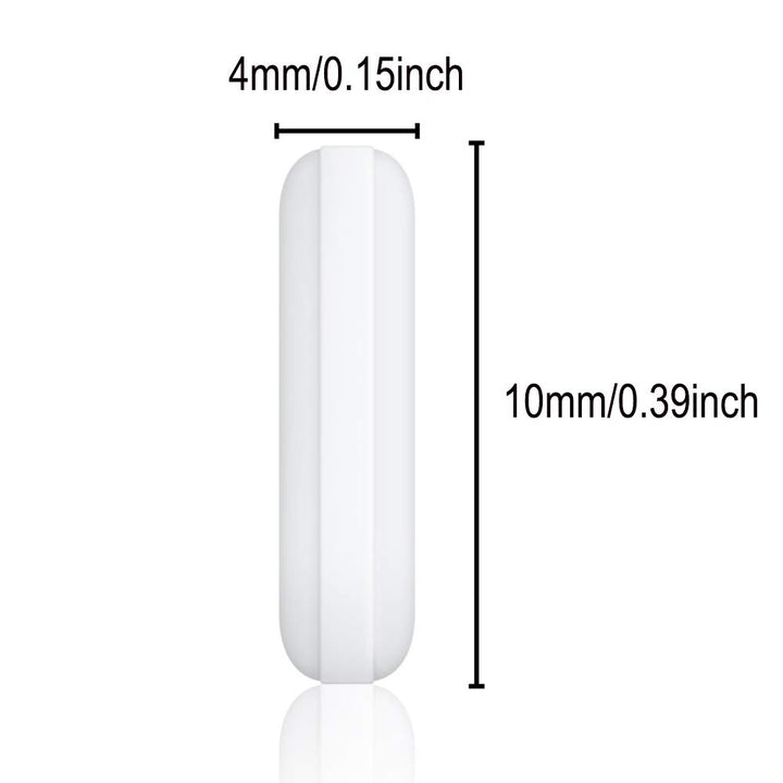 Stir Bars,5 Pcs 10mm(0.4 inch) PTFE Magnetic Stirrer Mixer Stir Bar,White Color,Laboratory Bar,Stir Plate Bar
