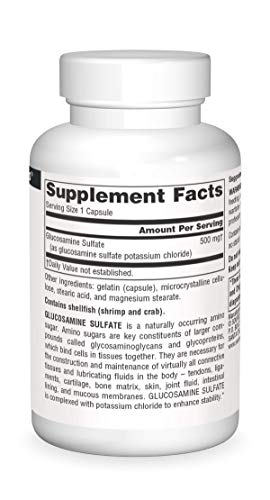 Source Naturals Sodium-Free Glucosamine Sulfate, for Jo