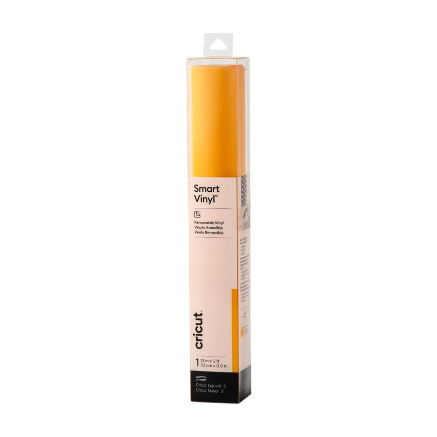 Smart Removable Vinyl (13in x 3ft, Maize Yellow) for Explore and Maker 3 - Matless cutting for long cuts up to 12ft