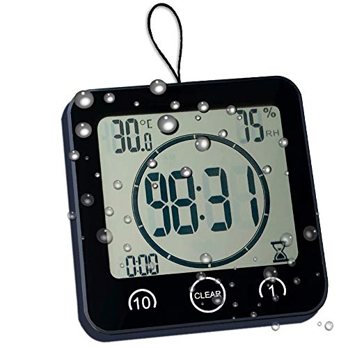 Timer Waterproof for Shower, Water Resistant Bathroom W