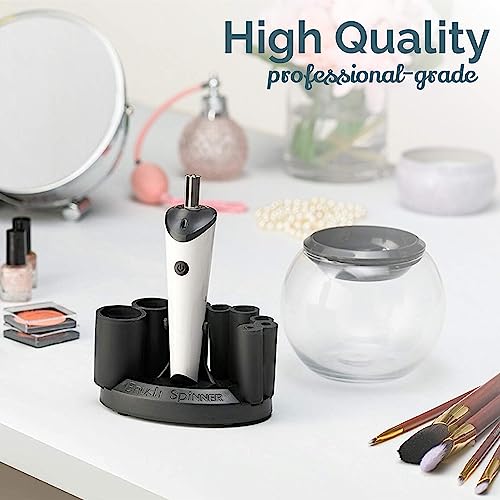 Electric Makeup Brush Cleaner Machine with Cleaning Solution - USB Charging Station, Automatic Brush Washer and Dryer - 3 Adjustable Speeds for Easy Cleaning - Complete Set for Hygienic Brushes