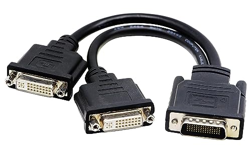 zdyCGTime DMS-59 to DVI Splitter Cable Connector for Du