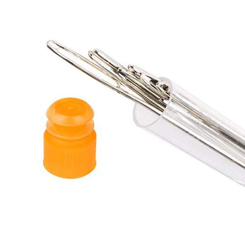 Large Eye Sewing Needles, Sewing Needles, Stainless Steel Embroidery Thread Needle, Handmade Yarn Knitting Needles Leather Needle (15 Pieces)