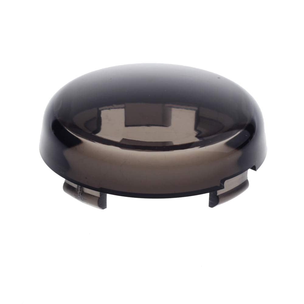 Smoke Bullet Turn Signal Light Lens Cover Compatible with Harley Sportster Street Glide Road King Softail, Qty 4