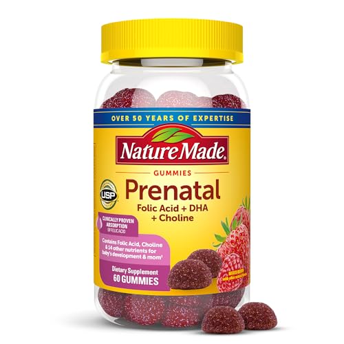 Nature Made Prenatal Gummies with DHA and Folic Acid, P