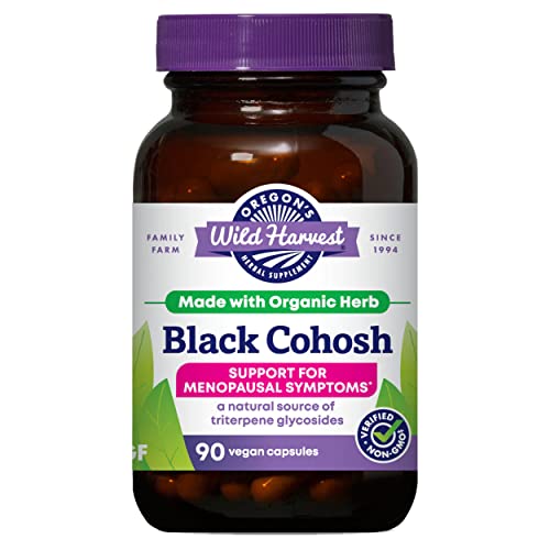 Oregon&#39;s Wild Harvest Black Cohosh Organic Herbal Supplement, 90 Count