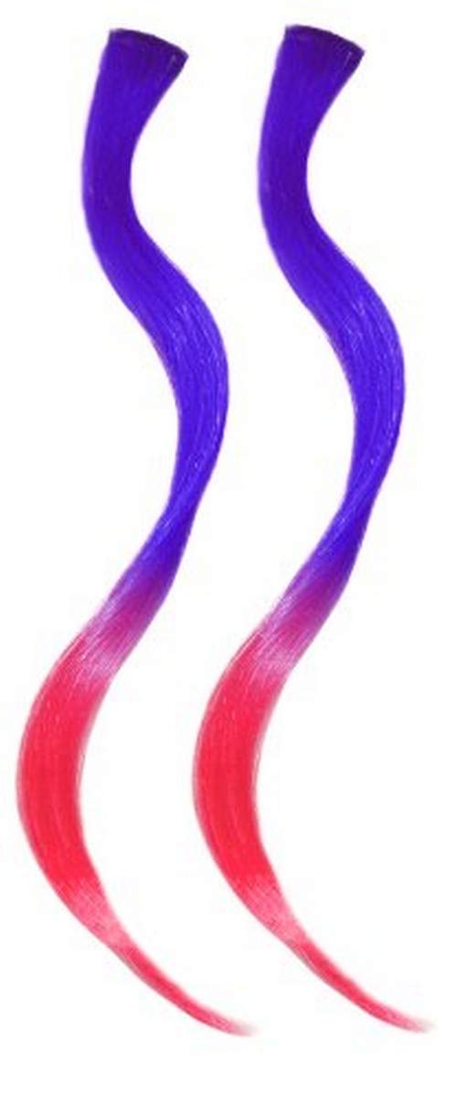 Purple with Hot Pink Ends : Clip-N-Dipped Ends, Purple with Hot Pink Ends