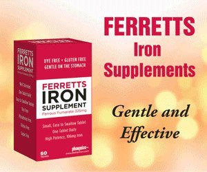 Ferretts Iron Tablets 106mg (325mg Ferrous Fumarate) - 