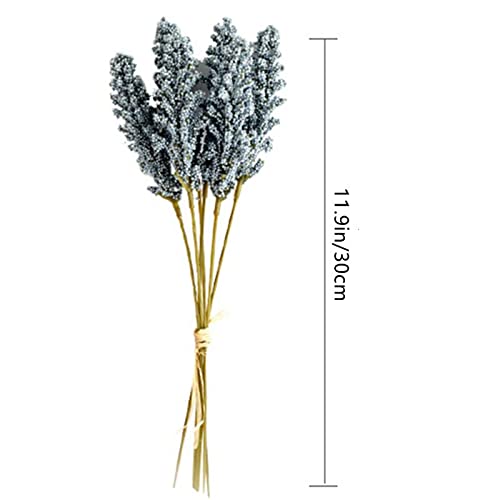 6 Sticks of Artificial Valley Flowers Exquisite Lavender Small Fresh Wall Decoration Bouquet vase Handmade DIY (Purple)