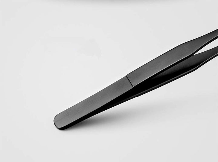 EvaGO 15 inch Black Curved Aquarium Tweezers Stainless 