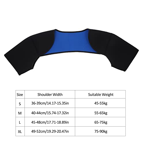 EXCEART Double Shoulder Support Shoulder Wrap Protector Shoulder Strap Brace for Outdoor Hiking Lifting Sports (Size L)
