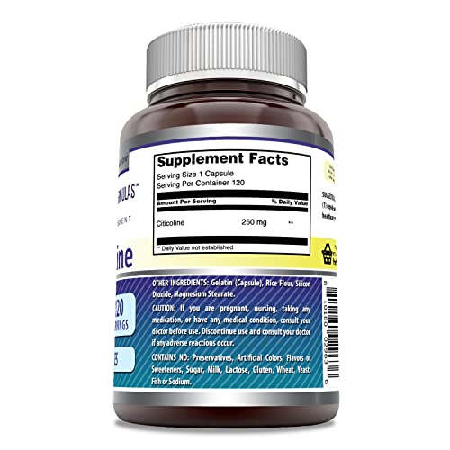 Amazing Formulas Citicoline 250 mg | Capsules Supplemen