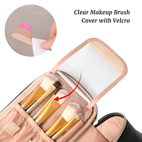 OCHEAL Clear Makeup Bags Small Cosmetic Bag Portable Cu