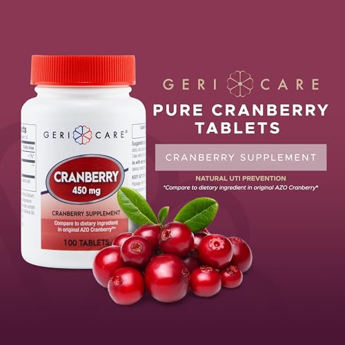 High-Potency Cranberry Supplement By GeriCare- 450mg Pu