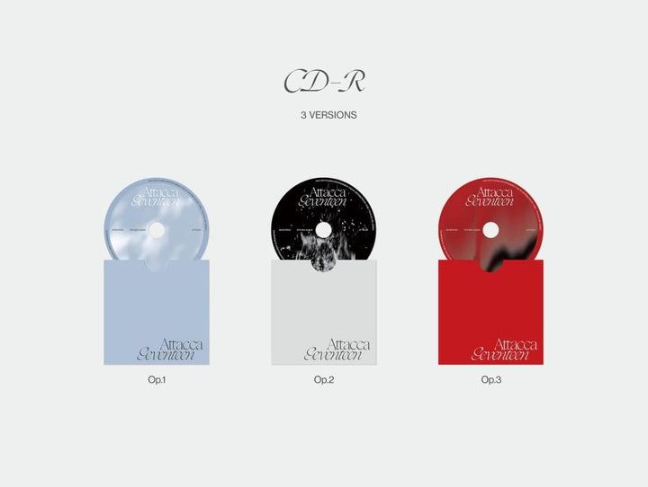 SEVENTEEN - Attacca (9th Mini Album) Album+Folded Poster+Extra Photocards Set (Random ver.)