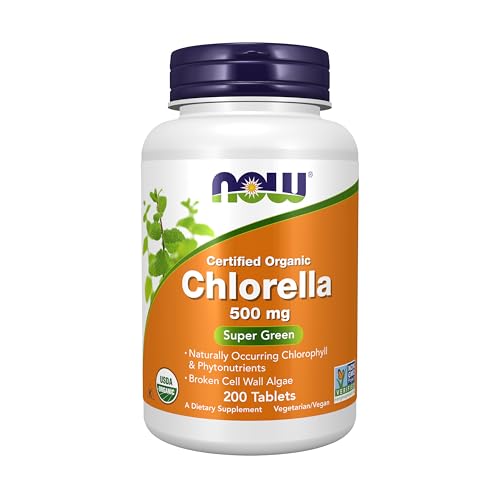 NOW Foods Supplements, Organic Chlorella 500 mg with na