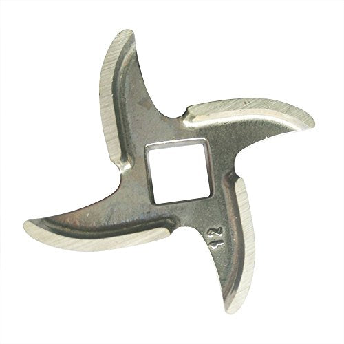 2 Pcs #12 Meat Grinder Blade Stainless Steel Knife Cutter Replacement for Grinders, Please check the size and shape