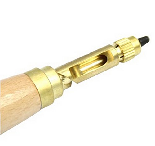 Adjustable Japanese Screw Hole Punch, Leather Hole Punch Tool, Paper Hole Punch, Craft Puncher, 6 Tip Sizes Fabric Punch Set