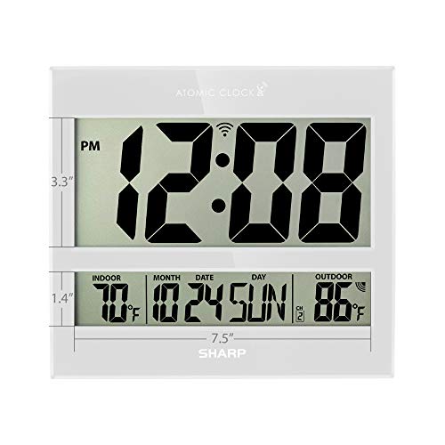 Sharp Atomic Clock - Never Needs Setting! - Jumbo 3 Eas