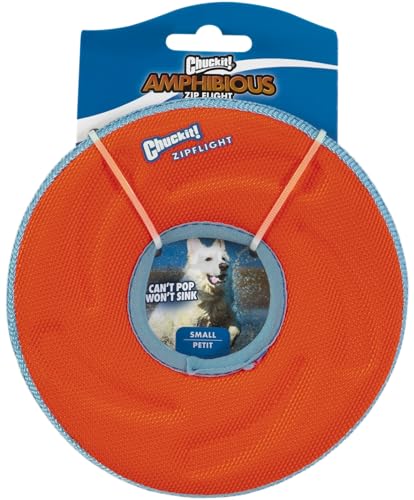 Zipflight Flying Disc Dog Toy, Small (6), Orange And Blue