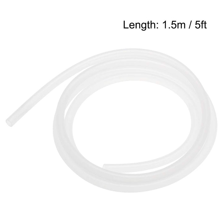 Silicone Tubing, 1/4(6mm) ID x 5/16(8mm) OD 5ft Rubber Tube Air Hose Water Pipe for Pump Transfer Translucent