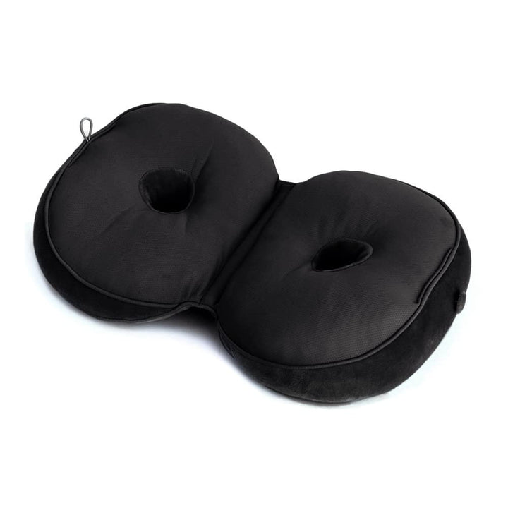 Dual Comfort Cushion Lift Hips Up Seat Cushion,Multifunction Foldable Beautiful Butt Posture Correction,for Hip and Tailbone Pain Office Home Chair and Car Seat Cushion (Black)