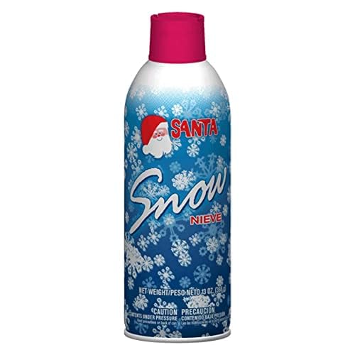 Santa Christmas Tree, Wreath, Glass and Mirror Snow Spray - 13 Ounces