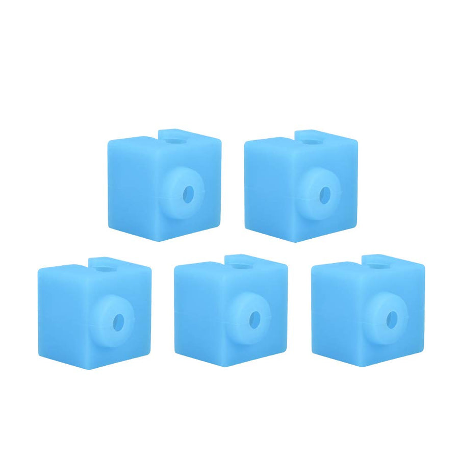 Silicone Sock Hotend 3D Printer Parts for E3D-V5 / Anycubic Original Heating Aluminum Block - 5 PCS