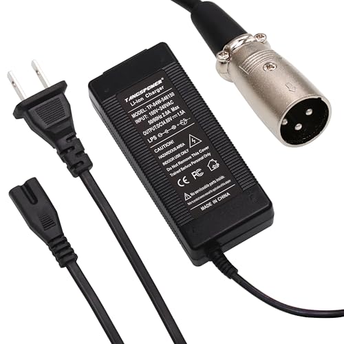 TANGSPOWER 48V Charger Output 54.6V 1.5A Ebike Charger 