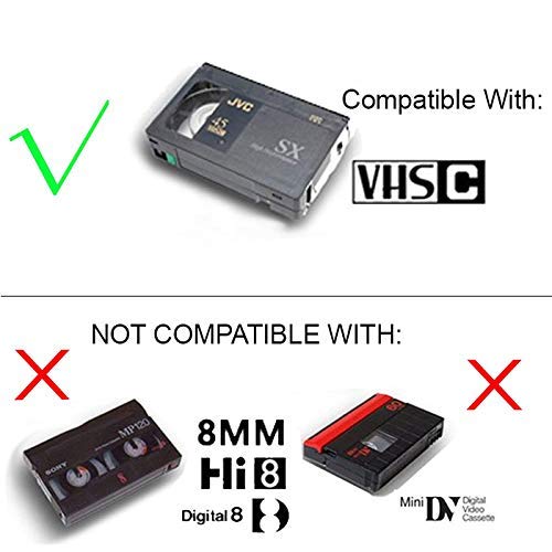 Motorized VHS-C to VHS Cassette Adapter for SVHS Camcor